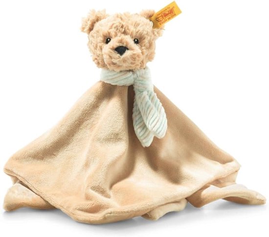 Knuffeldoek Teddybeer voor Baby's - 26 cm - Zacht en Veilig Knuffeldier - Beige van Snoozebaby