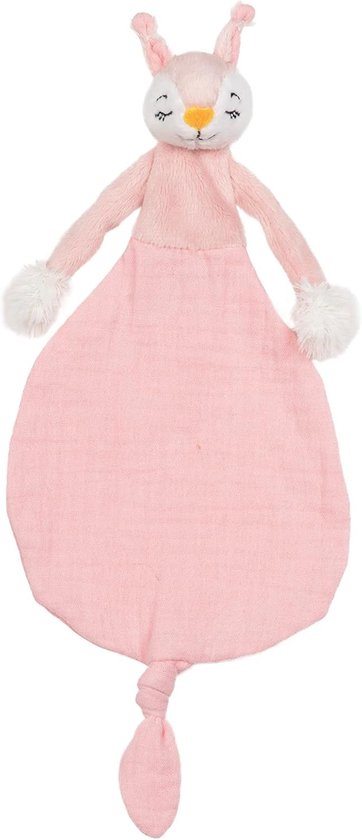 Knuffeldoek - Troostdoekje - Baby Comfort - Zacht Pluche - 28 cm - Roze