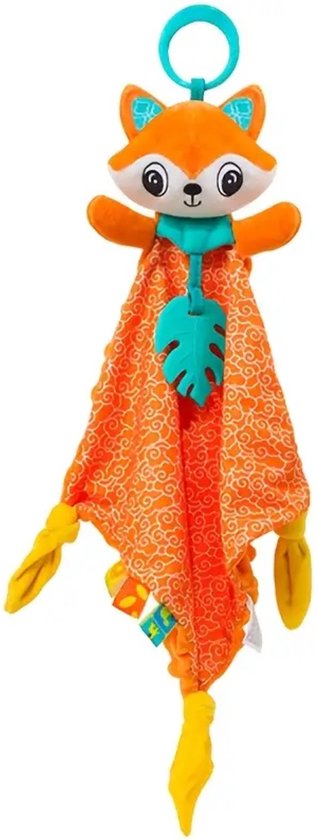 Knuffeldoek Vos XL - Tutteldoek vos - Baby knuffel - peuter knuffel - Kinderwagenhanger van Merkloos