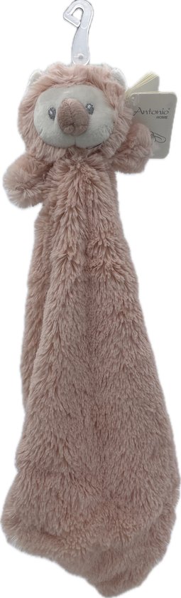 Knuffeldoekje baby en peuter - Kraamcadeau - Knuffeldoek met een uil als dierenvriendje - vierkant 30x30 cm - oud roze - Knuffelzacht van Antonio