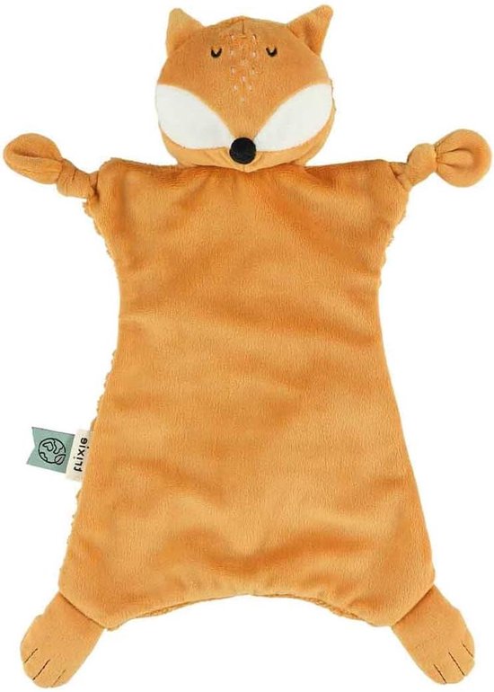 Knuffeldoekje Baby - Zacht Speelgoed - Troost & Spelen - Met Pacifier Knoop - 23x35 cm - Vos