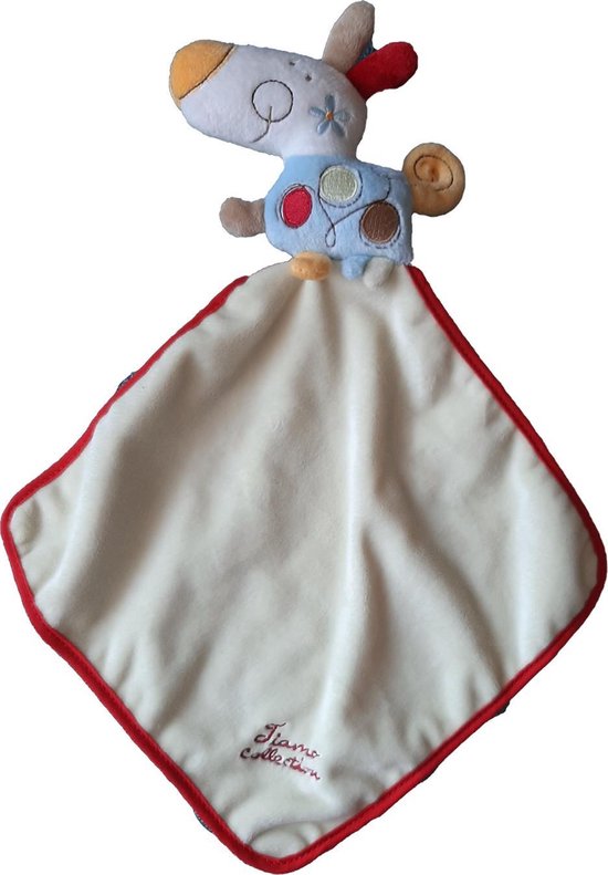 Knuffeldoekje Blije Hond Rood van Dikkie Dik