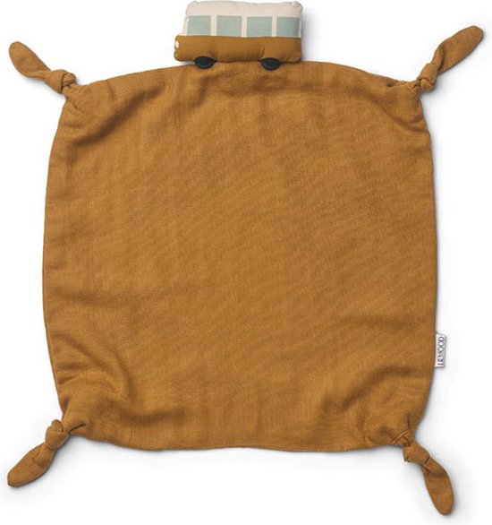 Knuffeldoekje Bus/Golden caramel multi mix - Liewood van Merkloos