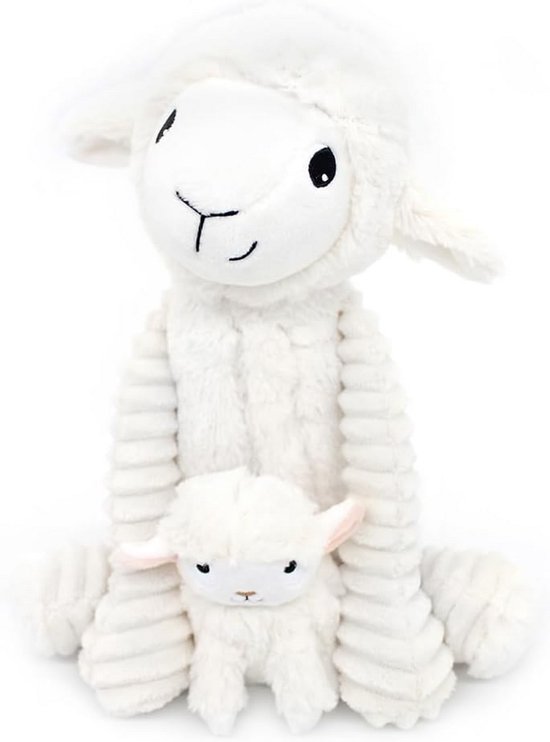 Knuffeldoekje en Knuffel Schaap Klein en Groot - Zeer Zacht Cadeau voor Geboorte