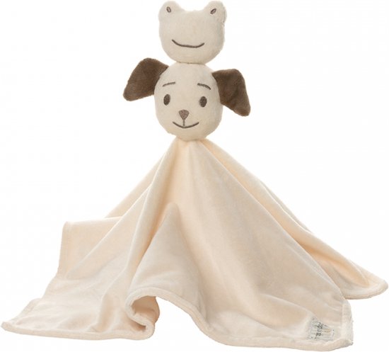 Knuffeldoekje Forever Friends - Crème - 39 cm - Frogs and Dogs van Merkloos