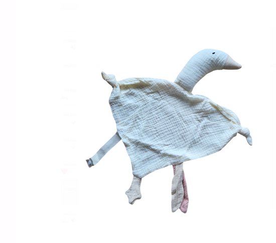 Knuffeldoekje Gans - Katoen - Hydrofiel - Baby - Kind - 40x20cm - Cream van Jollein