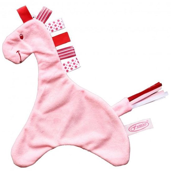 knuffeldoekje giraf jelani roze van Tiamo