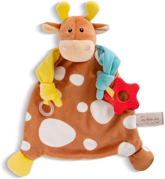 Knuffeldoekje Koe Knuffel met Bijtring voor Baby's van Merkloos
