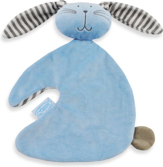 Knuffeldoekje Konijn knuf blauw - Funnies van Funnies.
