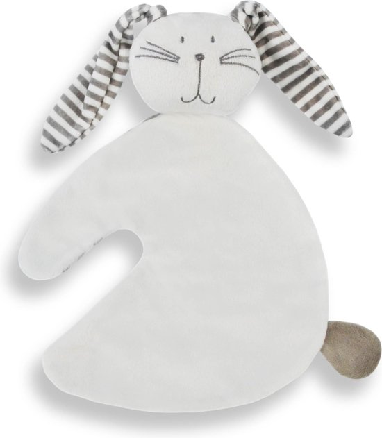 Knuffeldoekje konijn knuf wit - Funnies van Merkloos