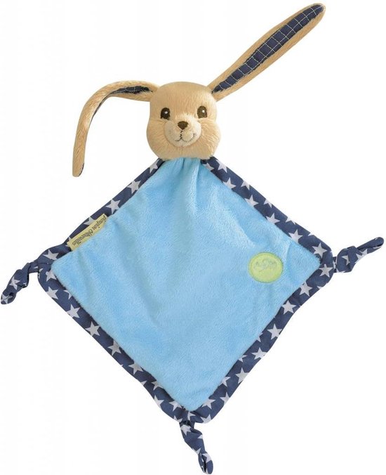 Knuffeldoekje konijn Pioupiou blauw sterren van Nattou