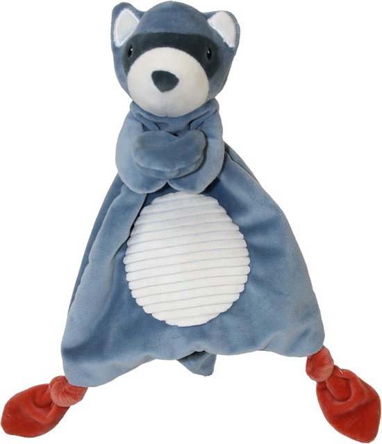 Knuffeldoekje Lief Zacht Speelgoed Raccoon 25 cm - Geschikt voor Baby en Peuter van Tiamo