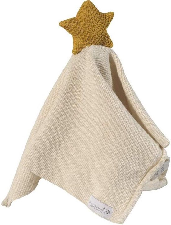 Knuffeldoekje met rammelaar - Zacht katoen speeltje - Baby ontwikkeling stimuleren - Gemaakt van biologisch katoen - 40 cm lang