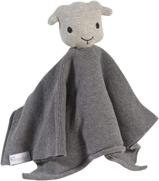 Knuffeldoekje met rammelaar - Zacht speelgoed - Baby ontwikkeling - 100% biologisch katoen - 40 x 35 cm - Wolkenwit