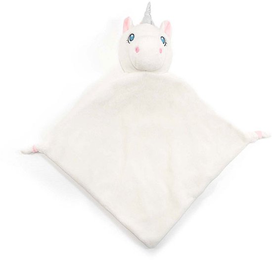 Knuffeldoekje Unicorn Aurora - Wit - 29 cm - Cubbies van Cubbies