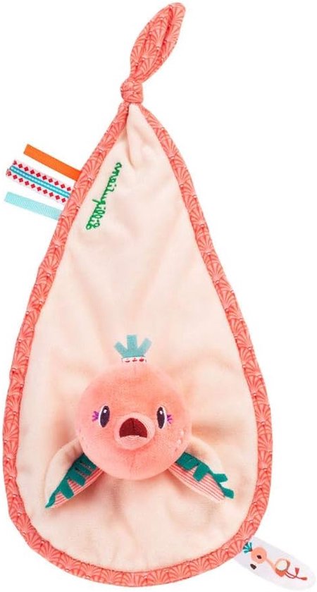 Knuffeldoekje - Zacht speeltje - Baby comfort - Wasbaar design - 26 cm - Roze