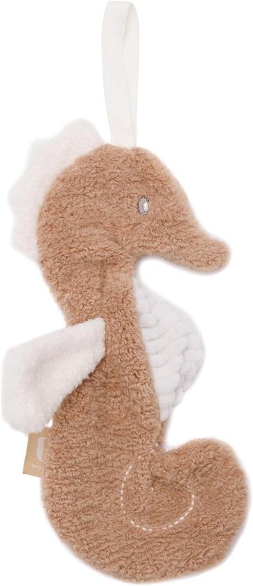 Knuffeldoekje Zee Paardje - Speendoekje Baby - Baby Knuffelen - Zachte Boucle Afwerking - 1 item - Zeepaardje