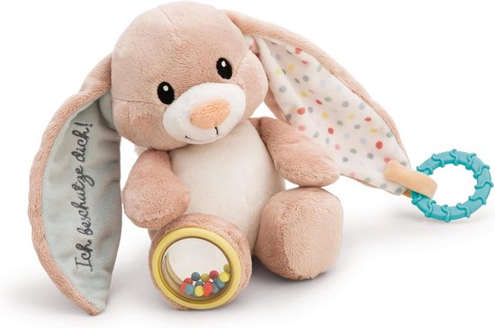 Knuffelig Activiteitenknuffel Pluche Konijn Roze voor Baby's en Peuters van Merkloos