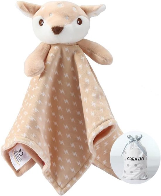 Knuffelige Pluche Baby Dekentje Lovey met Label - Zacht Knuffeldoekje voor Jongens en Meisjes van Merkloos