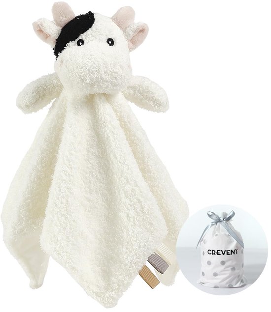 Knuffelige pluche babydeken, knuffeldeken voor meisjes en jongens, verjaardag (koe)