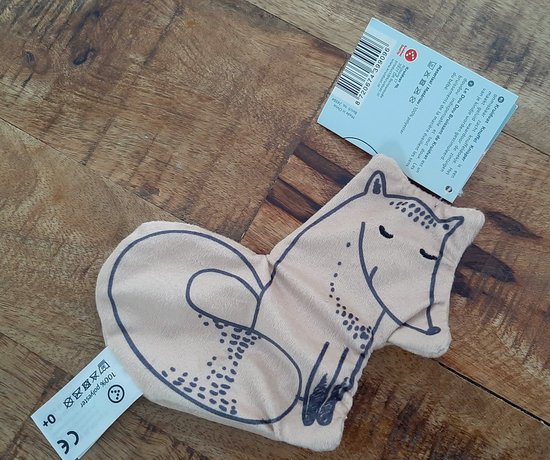 Knuffelknisper vos vosje - fluweel met knisper - stof - stoffen knisper knuffel - 0+ - baby - kraamcadeau van Merkloos