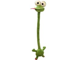 Knuffelpop Dier - Pluche Metgezel - Decoratie Auto - Wasbaar Materiaal - 40 cm - Kikker
