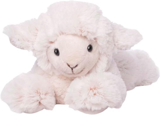 Knuffelschaap Beo crème liggend 28 cm