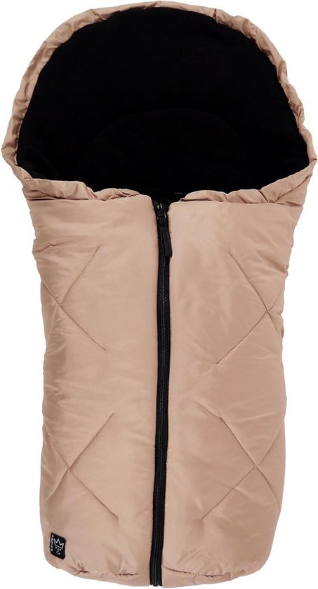 Knuffelzakje Fleece - Voetenzak Baby - Baby Comfort - Mummievorm Aanpasbaar - 80x40 cm - Zand