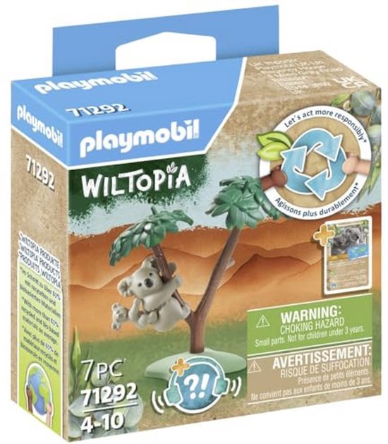 Koala en baby Wiltopia - Educatief Speelgoed van 80% Gerecycleerde Materialen van Merkloos