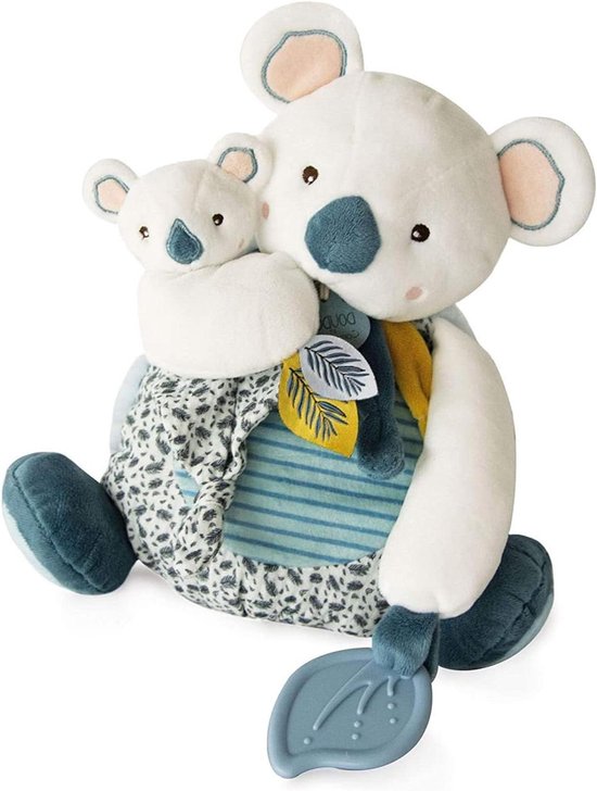 Koala Knuffel met Baby - Pluche Speelgoed - Baby Geschenken - Zeer Zacht Materiaal - 25 cm - Blauw