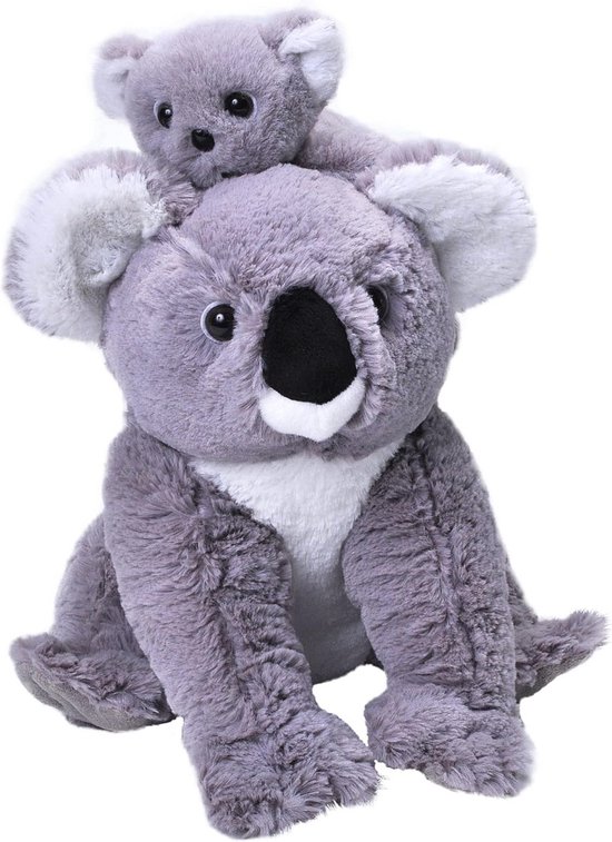 Koala Knuffel voor Moeder en Baby - Pluche Speelgoed van Gerecycled Materiaal - 30 cm - Cadeau voor Kinderen van Merkloos