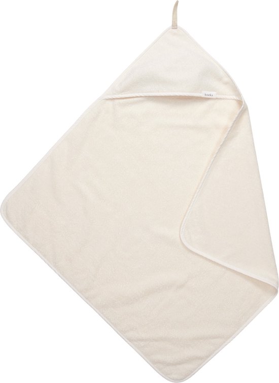 Koeka baby badcape Dijon Daily - 100x100cm - room wit van Koeka