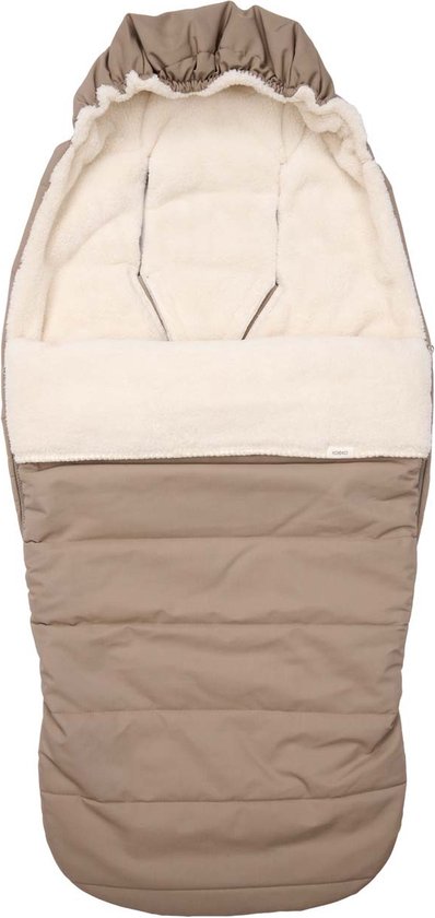 Koeka buggy voetenzak teddy Calgary taupe One Size van Merkloos