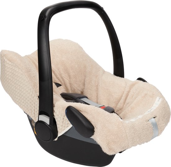 Koeka Maxi Cosi hoes Antwerp - wafelstof met badstof - zand van Koeka