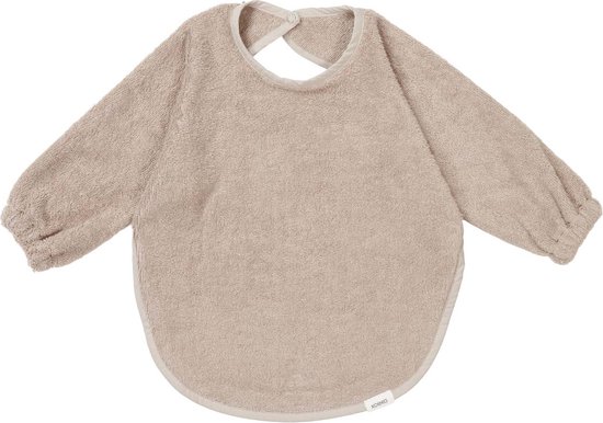 Koeka slabbetje met mouwen Dijon Daily - biologisch badstof - taupe van Koeka