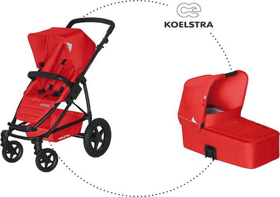 Koelstra Binque Daily Combi Kinderwagen - Rood van Koelstra