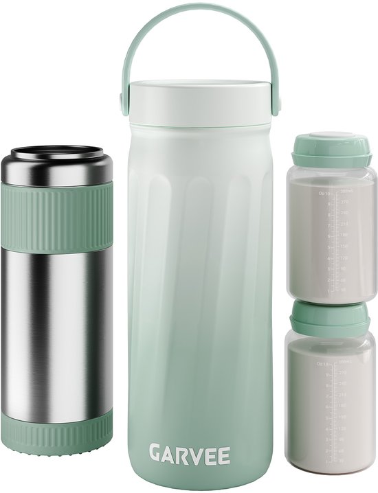 Koeltas Moedermelk 20 oz - 360° Koeling 24u - RVS + 2 BPA Vrije Flessen - voor Reizen & Werk