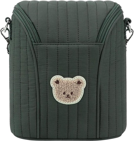 Koeltas voor babyflessen - Borstkolf tas - Moedermelk bewaren - Uitstekende isolatie - 19 x 9 x 19 cm - Groen