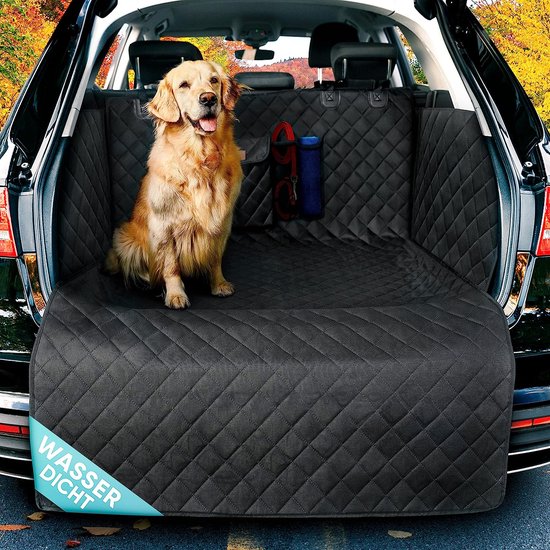 Kofferbakbescherming voor honden, gewatteerd, met zij- en bumperbescherming, hondendeken, auto, kofferbak, waterdicht en krasbestendig, universele kofferbakbeschermingsmat voor honden van KoffeR