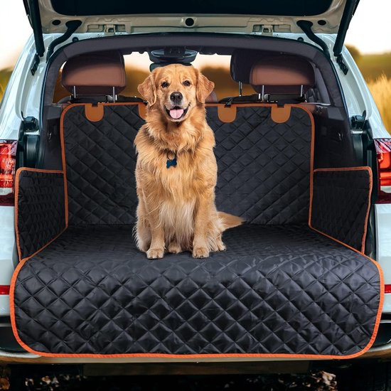 Kofferbakbescherming voor honden, met zijbescherming en bumperbescherming, universele hondendeken, kofferbak, antislip, water- en krasbestendig, kofferbakbeschermingsmat voor combi, bestelwagen van KoffeR