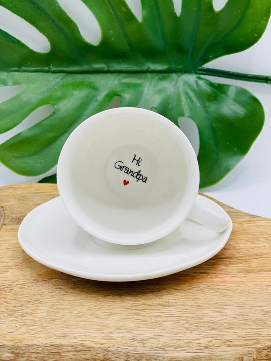 Koffiekopje zwangerschap (aankondiging / bekendmaking) voor Grandpa incl. bewaardoosje van Merkloos