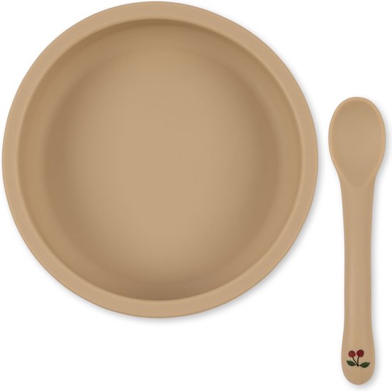 Konges Slojd Siliconen Set Kom En Lepel van Konges Slojd