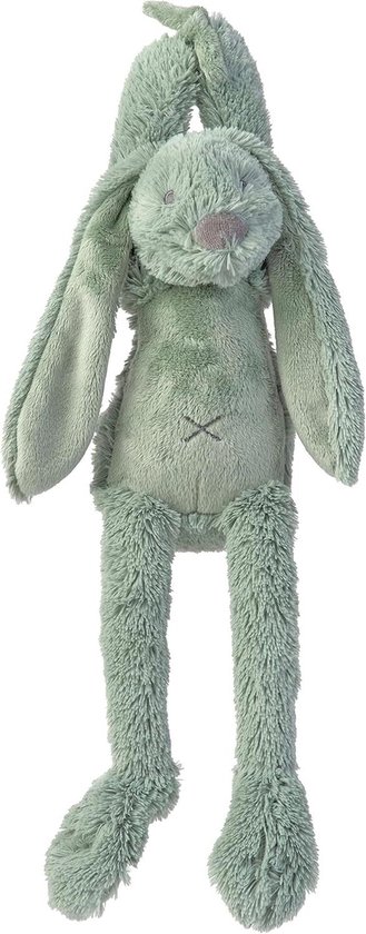 Konijn Knuffel - Pluche Dier Baby Knuffel - Babyspeelgoed - Met Muziekje - 34 cm - Groen van Merkloos