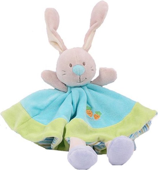 Konijn tutdoek babypluche 30 cm van Tiamo