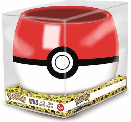 Kopje met doos Pokémon Pokeball Keramisch 360 ml Zwart van $