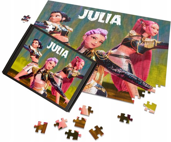 KPop Demon Hunters Huntrix Saja Gepersonaliseerde puzzel A3/A4 van Huntrix