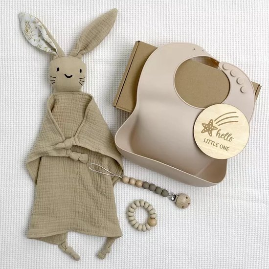 Kraamcadeau - Baby Geschenkset - Babyshower Cadeau - Kraampakket - Beige van Little Dutch