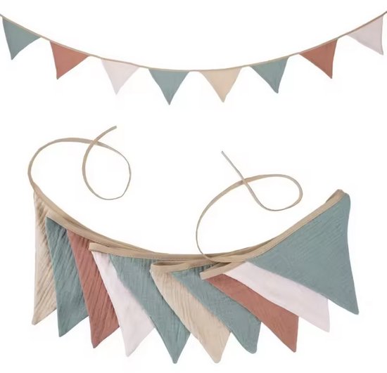 Kraamcadeau – Babycadeau – Speenhouder - Vlaggetjes – haarklipjes – Cadeau Pasgeboren – Brievenbuspakketje van Merkloos