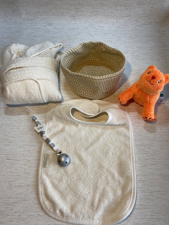 Kraamcadeau mandje Dikkie Dik, jongen - baby blauw textiel van Merkloos