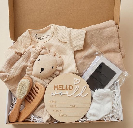 kraamcadeau pakket unisex large - baby cadeau set - luxe verpakking - kadoshop020 van Merkloos
